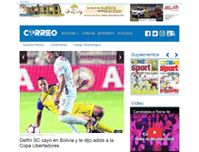 Tablet Screenshot of diariocorreo.com.ec